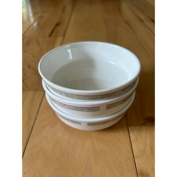 3 Centura by Corning SHANGRI LA Pattern 4 3/4" FRUIT / DESSERT BOWLS - Picture 7 of 7